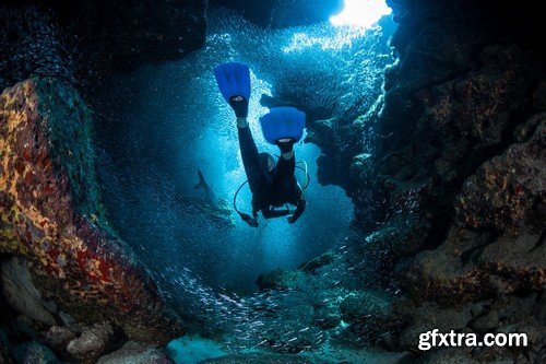 Stock Photos - Diving 2, 25xJPG