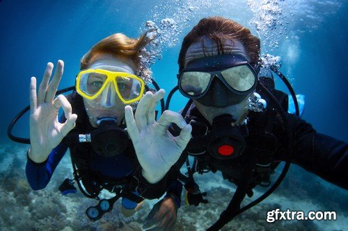 Stock Photos - Diving 2, 25xJPG