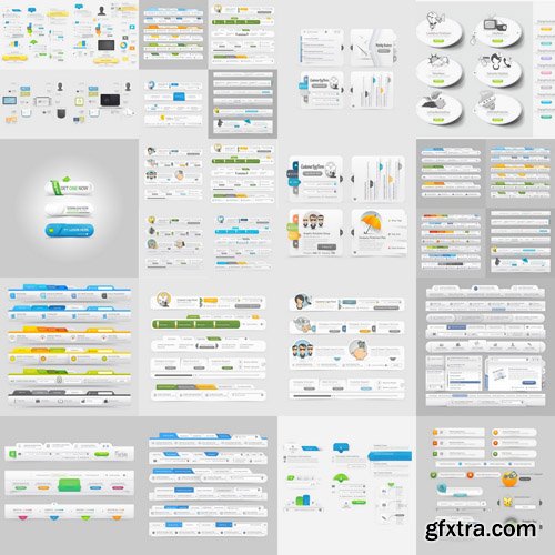 Interface Design Elements #5 - 25 Vector