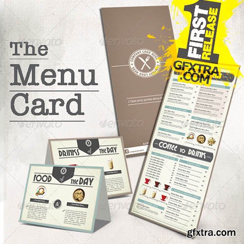 Menu Book for Coffee Shop - GraphicRiver 8543045