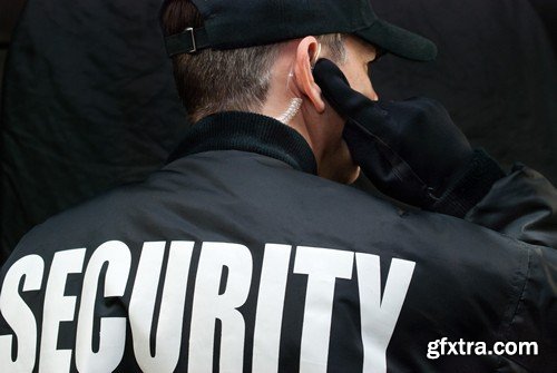 Stock Photos - Security man, 25xJPG