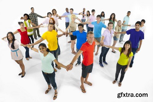 Stock Photos - Large group of people, 25xJPG
