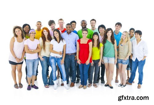 Stock Photos - Large group of people, 25xJPG