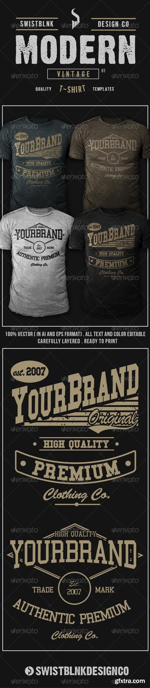 GraphicRiver - Modern Vintage T-Shirt 01