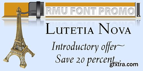 Lutetia Nova Font Family - 2 Fonts $68