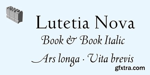 Lutetia Nova Font Family - 2 Fonts $68