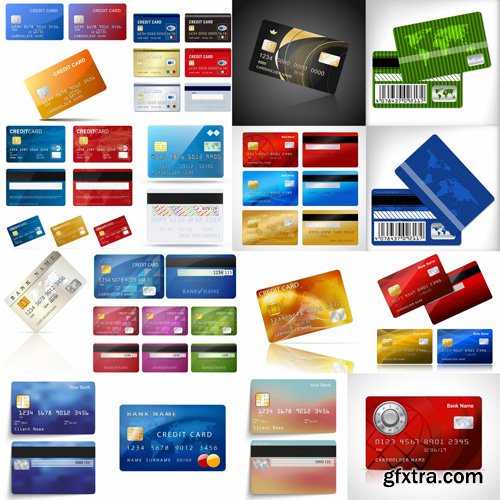 Credit Cards - 25 Vector