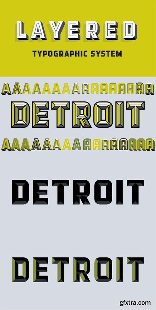 Detroit Font Family - 12 Fonts $950