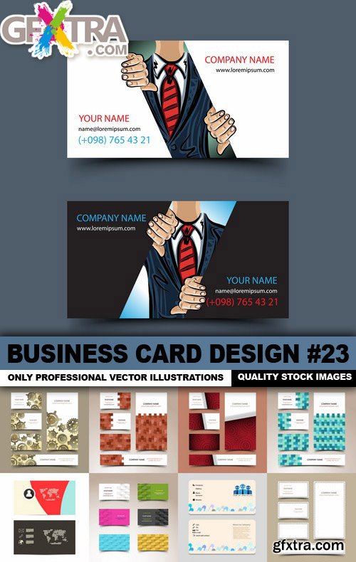 Business Card Design #23 - 25 Vector