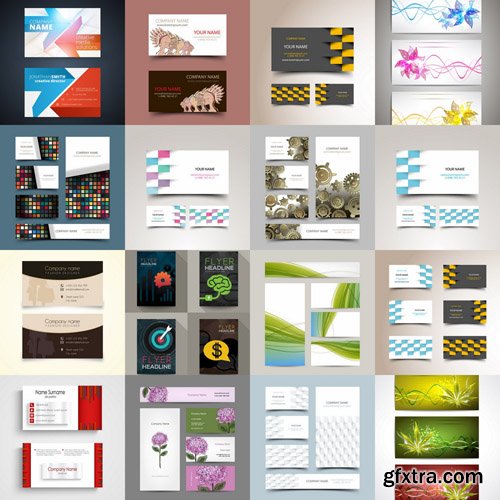 Business Card Design #23 - 25 Vector