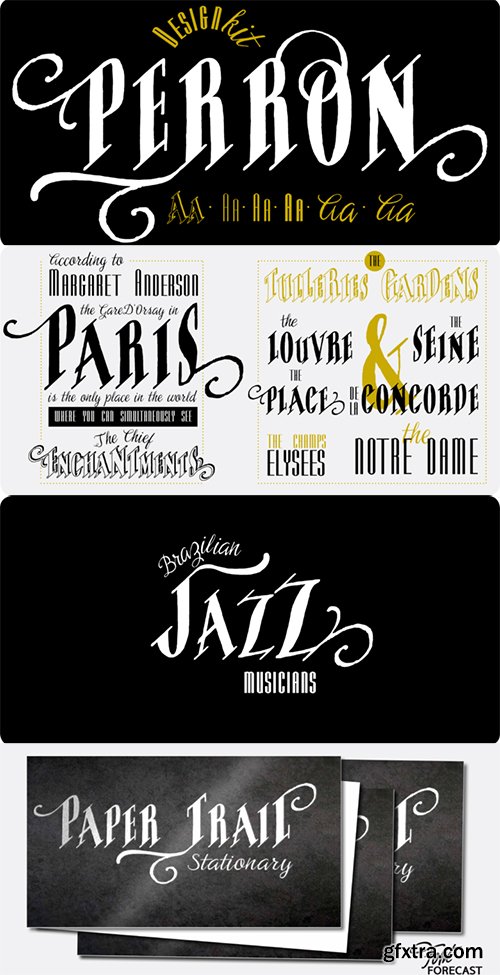 Perron Font Family - 7 Fonts $69