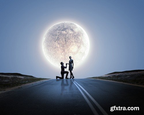 Stock Photos - Moon, 25xJPG