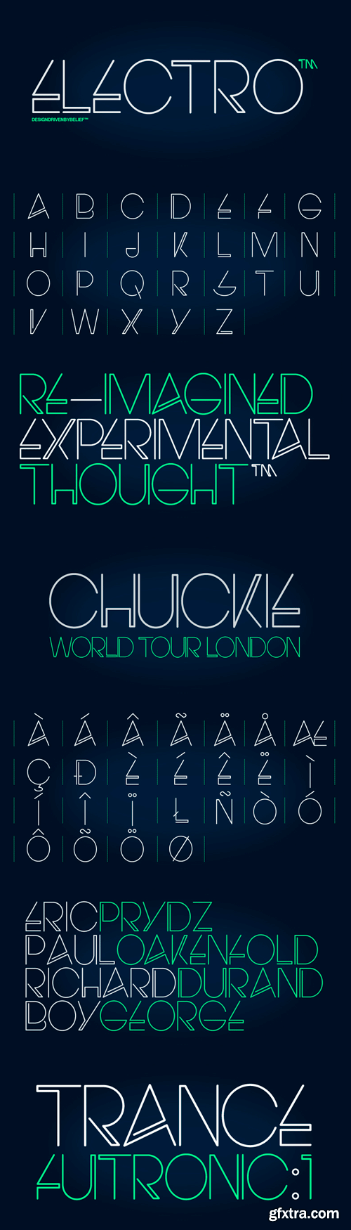 Electro Font for $25