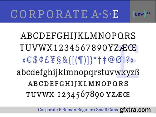 Corporate A S E Typeface Trilogy Font Collection - 53 Font $4770