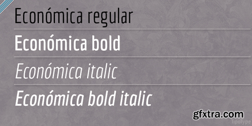 Economica Font Family - 4 Fonts for $60