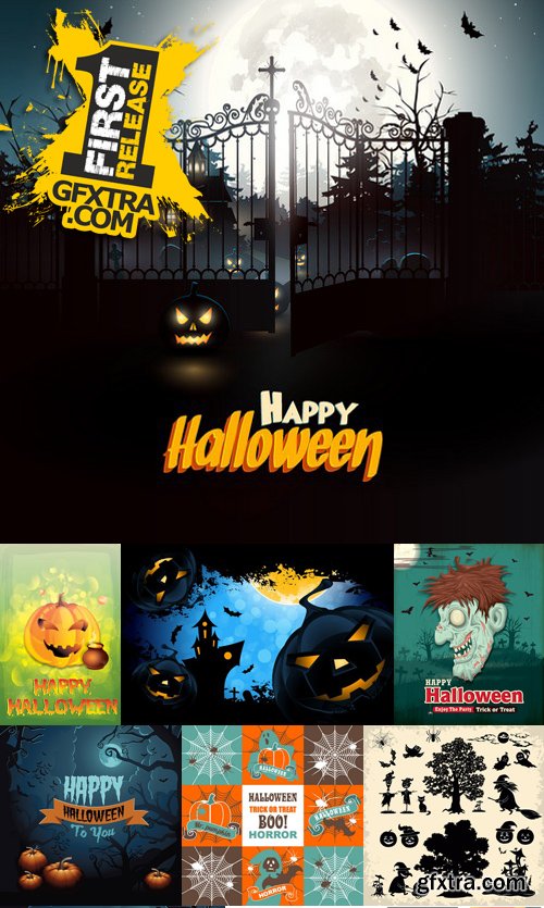 Stock Vectors - Halloween 2, 25xEPS