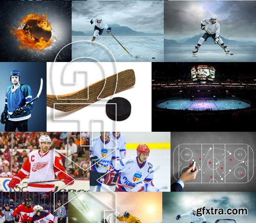 Stock Photos - Hockey 2, 25xJPG