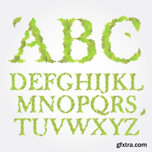 Stock Vectors - Alphabet 4, 25xEPS