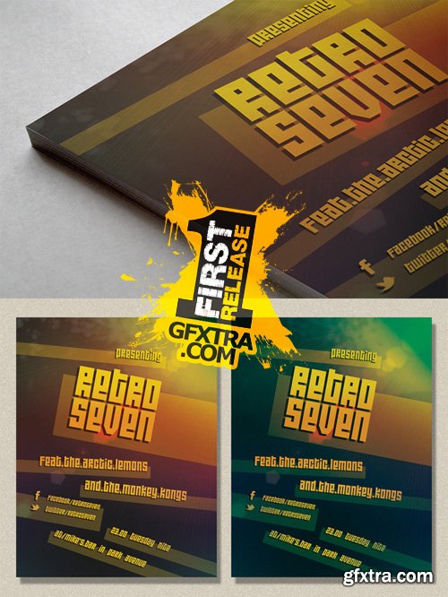 Retro Seven Flyer Template