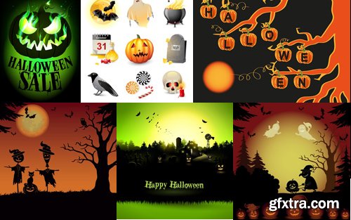 Stock Vectors - Halloween 3, 25xEPS