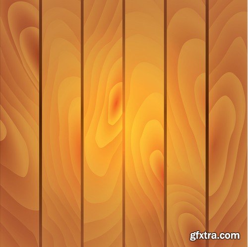 Stock Vectors - Wood Textures 3, 25xEPS