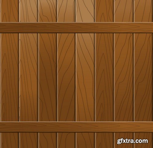 Stock Vectors - Wood Textures 3, 25xEPS