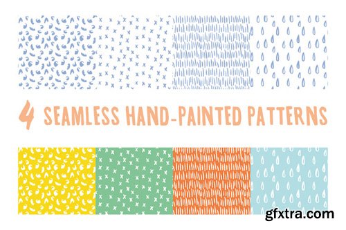 Hand-Painted Seamless Patterns