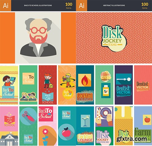 Vector Illustrations Bundle 1800 Illustrations