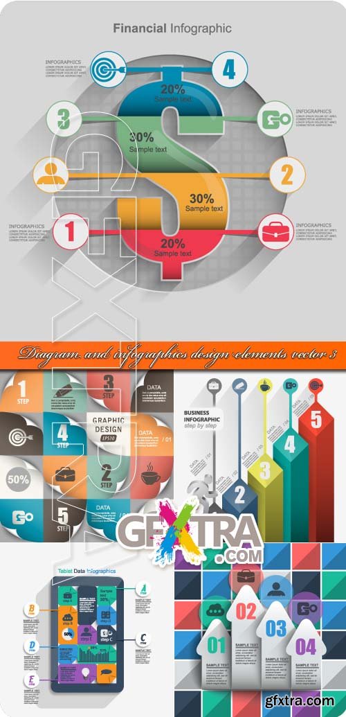 Diagram and infographics design elements vector 3