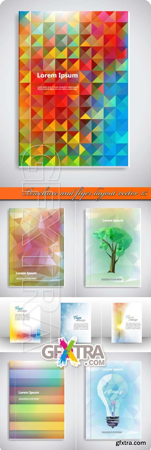 Brochure and flyer layout vector 15