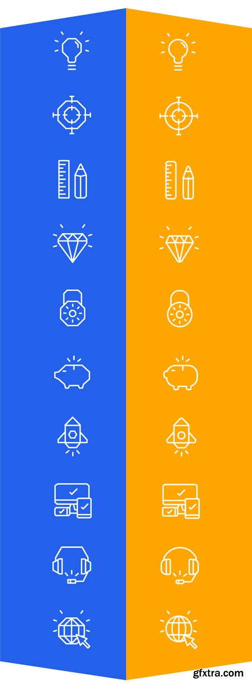 Web Agency Icon Vector Set