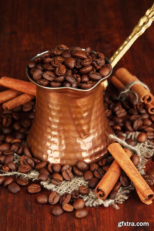 Stock Photos - Coffee and coffee beans, 25xJPG