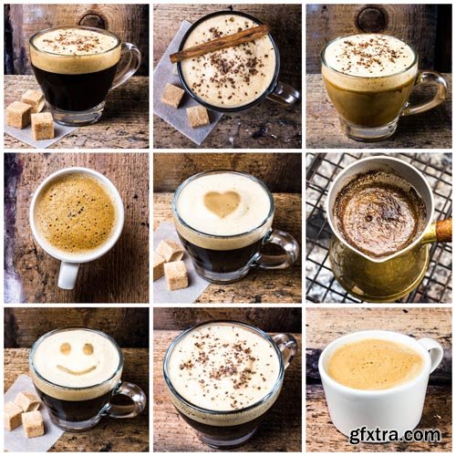 Stock Photos - Coffee and coffee beans, 25xJPG