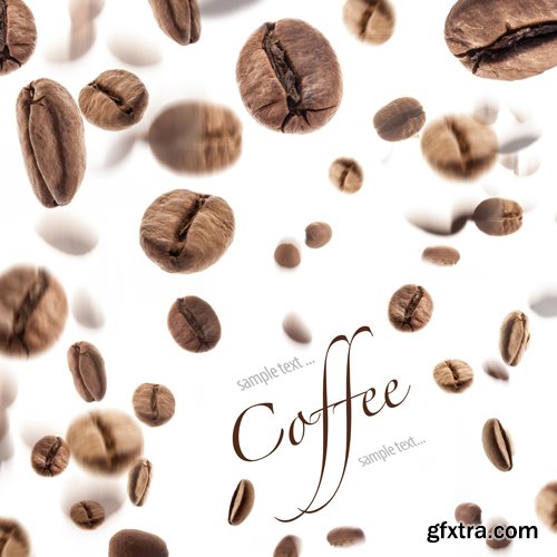 Stock Photos - Coffee and coffee beans, 25xJPG