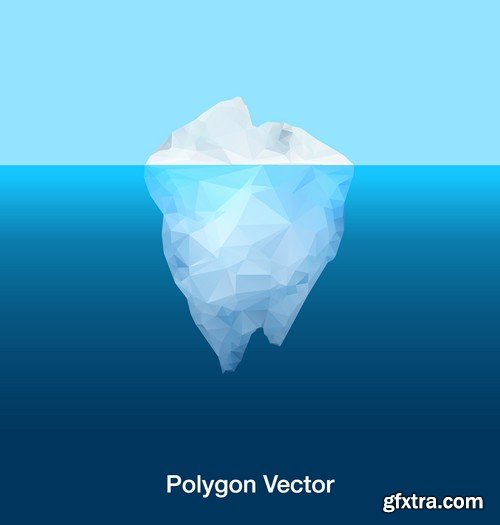 Stock Vectors - Iceberg, 25xEPS