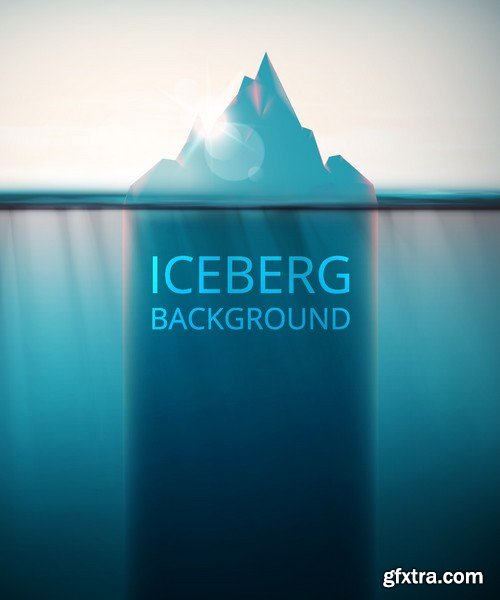 Stock Vectors - Iceberg, 25xEPS