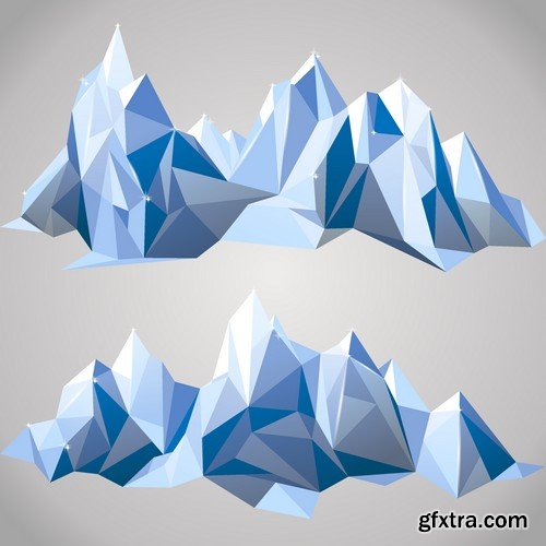 Stock Vectors - Iceberg, 25xEPS