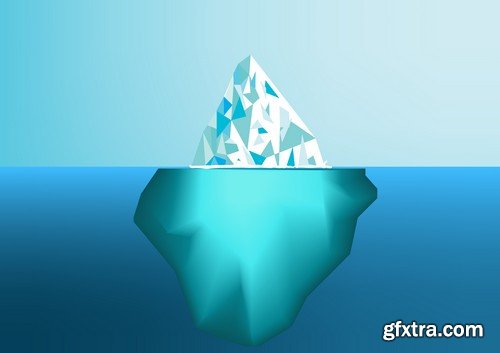 Stock Vectors - Iceberg, 25xEPS