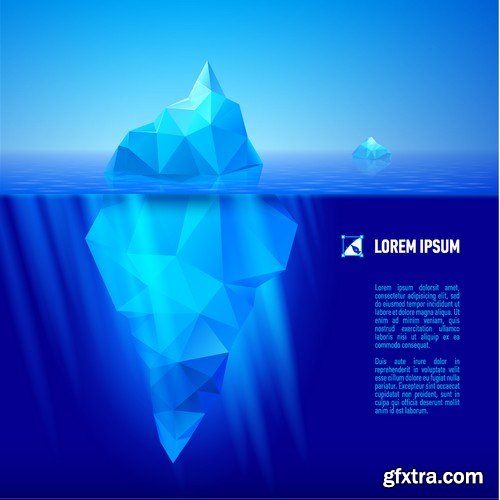 Stock Vectors - Iceberg, 25xEPS