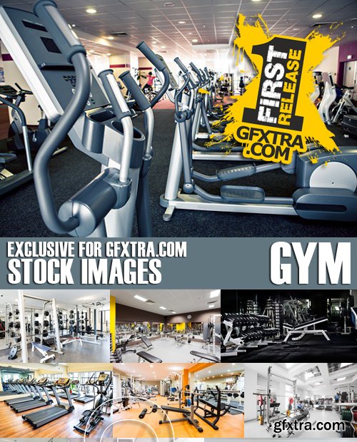 Stock Photos - Gym, 25xJPG