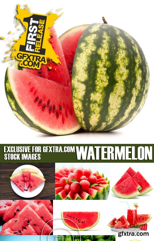 Stock Photos - Watermelon, 25xJPG