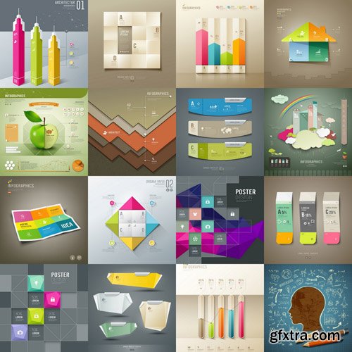 Infographics Design Elements#49 - 25 Vector