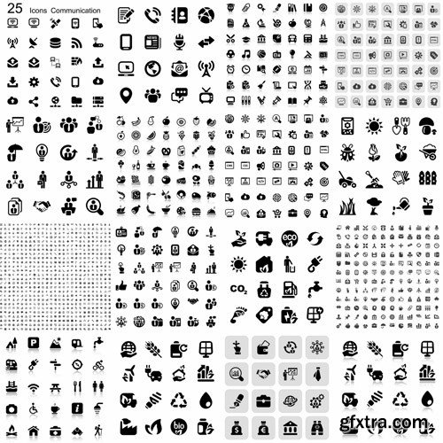 Flat Icons #42 - 25 Vectors