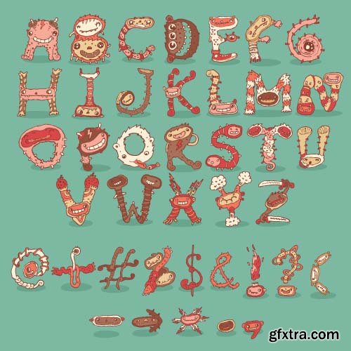 Vector Alphabet - 25x EPS