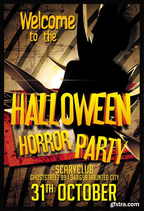 Halloween Horror Party Flyer Template