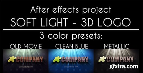 POND5 Soft Light - 3D Logo 6530650 - After Effects Template