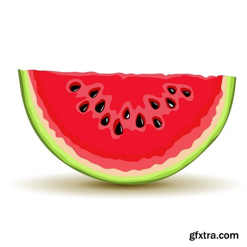 Stock Vectors - Watermelon 2, 25xEPS