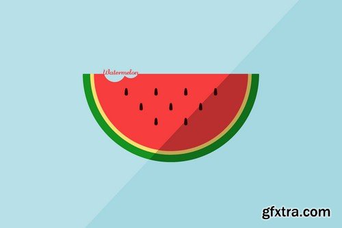 Stock Vectors - Watermelon 2, 25xEPS