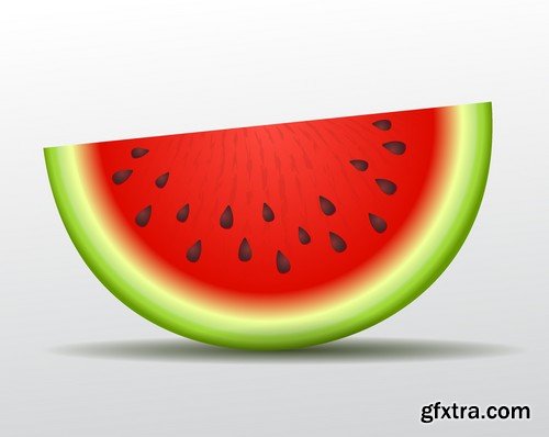 Stock Vectors - Watermelon 2, 25xEPS