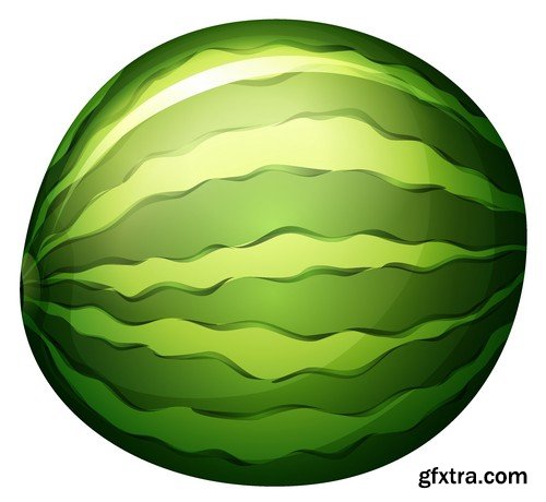 Stock Vectors - Watermelon 2, 25xEPS